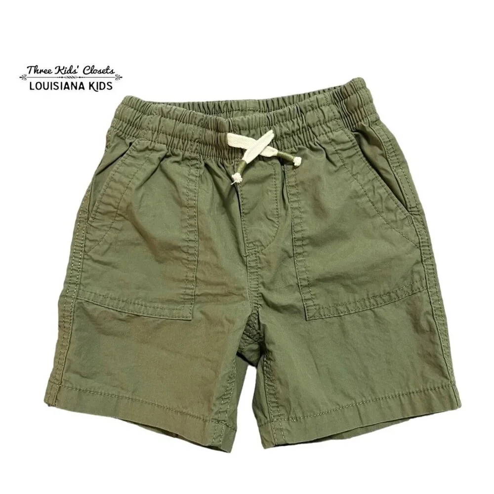 Baby Gap 3Y Olive Green Pull-On Shorts